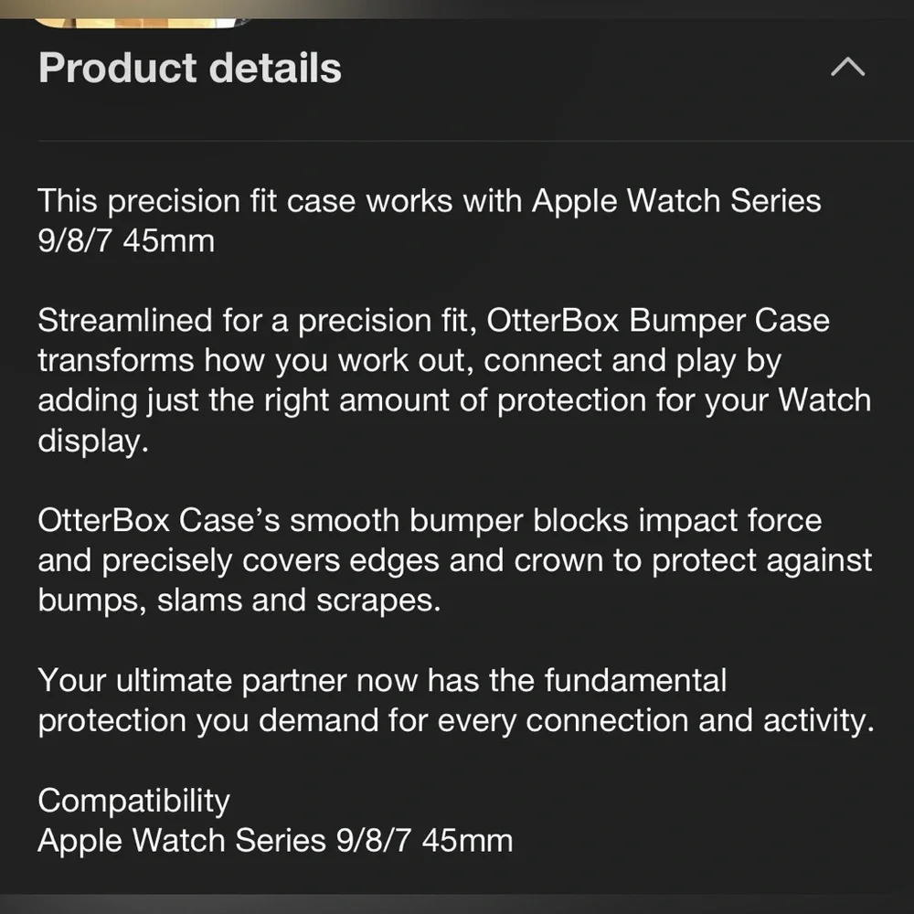 Otterbox Apple Watch Series 9/8/7 45mm Bumper Case - Pavement